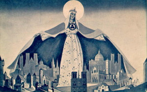Madonna Sargātāja. Nikolaja Rēriha glezna, 1933.gads
